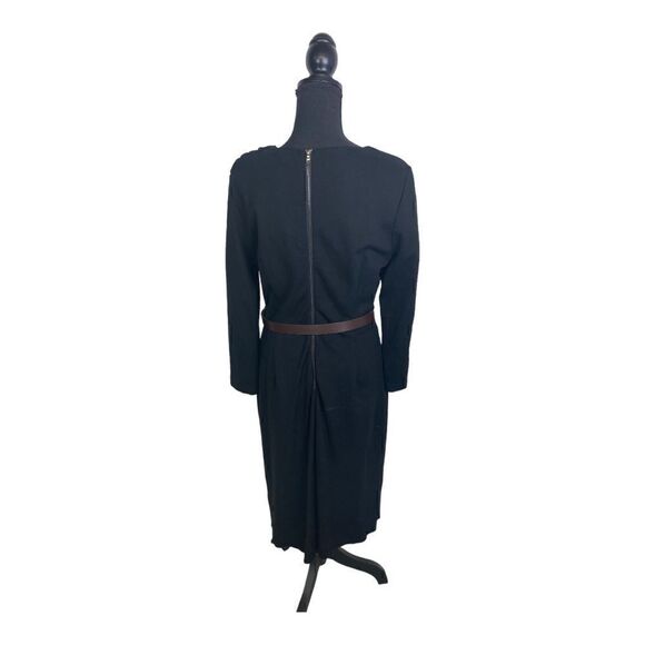 #250 NEIMAN MARCUS Heavy Stretch Knit Midi Dress - Picture 3 of 7